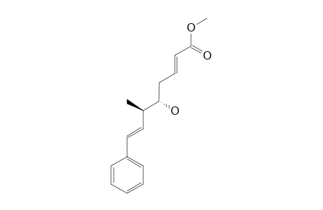 METHYL-(5-S,6-R)-5-HYDROXY-6-METHYL-8-PHENYLOCTA-2-(E),7-(E)-DIENOATE