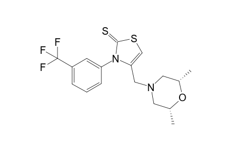 4-((2S,6R)-2,6-Dimethylmorpholin-4-ylmethyl)-3-(3-trifluormethylphenyl)-2,3-dihydrothiazol-2-thione