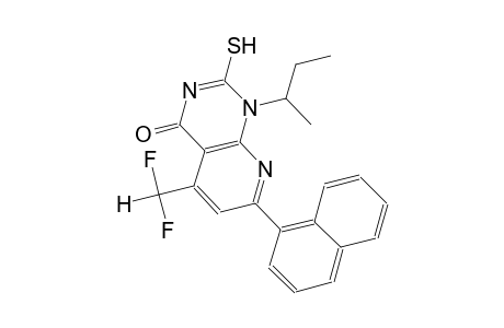 pyrido[2,3-d]pyrimidin-4(1H)-one, 5-(difluoromethyl)-2-mercapto-1-(1-methylpropyl)-7-(1-naphthalenyl)-