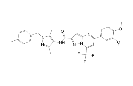 5-(3,4-dimethoxyphenyl)-N-[3,5-dimethyl-1-(4-methylbenzyl)-1H-pyrazol-4-yl]-7-(trifluoromethyl)pyrazolo[1,5-a]pyrimidine-2-carboxamide