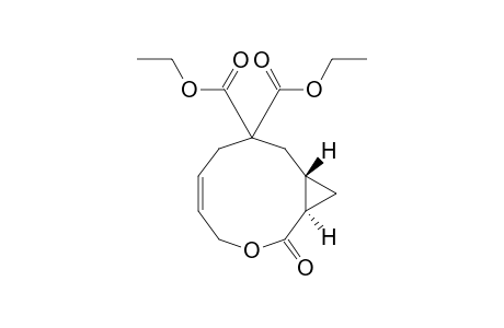 8,8-Bis(carboethoxy)3-oxa-trans-bicyclo[8.1.0]undec-cis-5-en-2-one