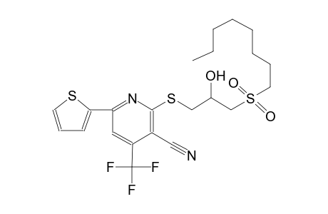 3-pyridinecarbonitrile, 2-[[2-hydroxy-3-(octylsulfonyl)propyl]thio]-6-(2-thienyl)-4-(trifluoromethyl)-