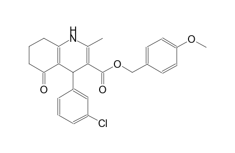 3-quinolinecarboxylic acid, 4-(3-chlorophenyl)-1,4,5,6,7,8-hexahydro-2-methyl-5-oxo-, (4-methoxyphenyl)methyl ester