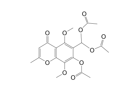 6-(diacetoxymethyl)-5,8-dimethoxy-7-acetoxy-2-methylchromone