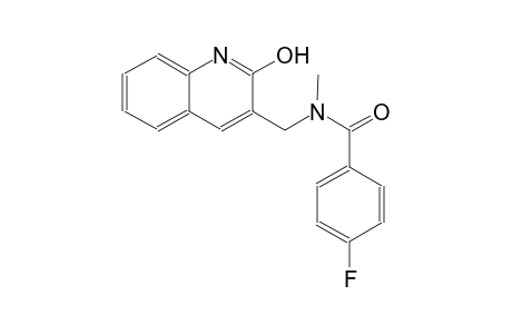 4-fluoro-N-[(2-hydroxy-3-quinolinyl)methyl]-N-methylbenzamide