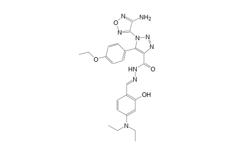 1-(4-amino-1,2,5-oxadiazol-3-yl)-N'-{(E)-[4-(diethylamino)-2-hydroxyphenyl]methylidene}-5-(4-ethoxyphenyl)-1H-1,2,3-triazole-4-carbohydrazide