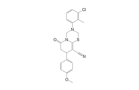 2H,6H-pyrido[2,1-b][1,3,5]thiadiazine-9-carbonitrile, 3-(3-chloro-2-methylphenyl)-3,4,7,8-tetrahydro-8-(4-methoxyphenyl)-6-oxo-