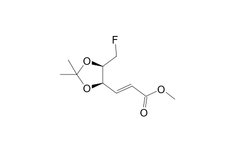 (E)-3-((4R,5R)-5-Fluoromethyl-2,2-dimethyl-[1,3]dioxolan-4-yl)-acrylicacid methyl ester