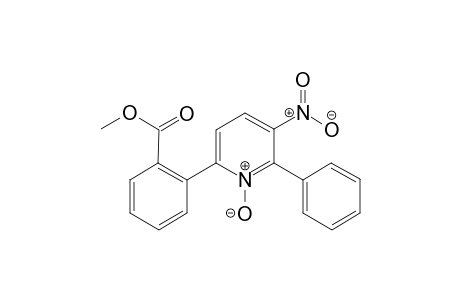 6-(2-(Methoxycarbonyl)phenyl)-3-nitro-2-phenylpyridine 1-oxide