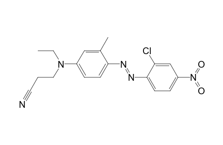 N-Ethyl-N-(2-cyanoethyl)-3-methyl-4-(2-chloro-4-nitrophenylazo)-aniline