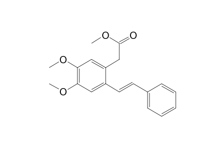 Benzeneacetic acid, 4,5-dimethoxy-2-(2-phenylethenyl)-, methyl ester, (E)-
