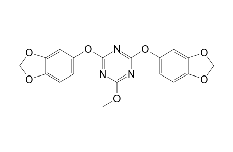 2,4-BIS-(1,3-BENZODIOXOL-5-YLOXY)-6-METHOXY-1,3,5-TRIAZINE
