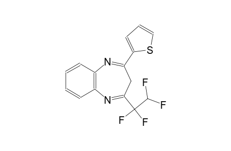 2-(1,1,2,2-tetrafluoroethyl)-4-(2-thienyl)-3H-1,5-benzodiazepine