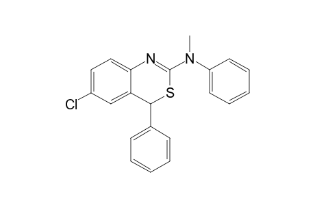 6-Chloro-N,-methyl-N,4-diphenyl-4H-3,1-benzothiazin-2-amine