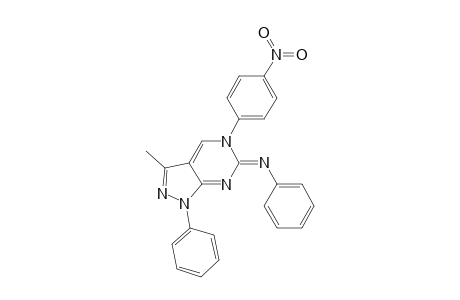 6-(Phenylimino)-3-methyl-1-phenyl-5-(4-nitrophenyl)-5,6-dihydro-1H-pyrazolo[3,4-d]pyrimidine