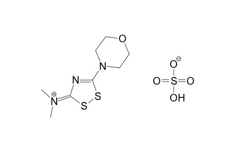 dimethyl(5-morpholino-3H-1,2,4-dithiazol-3-ylidene)ammonium hydrogen sulfate