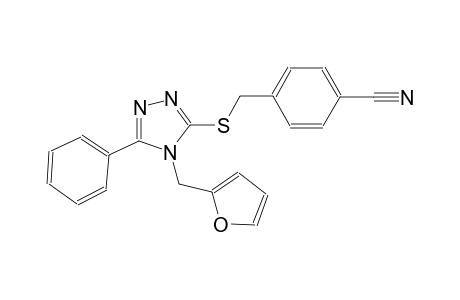 4-({[4-(2-furylmethyl)-5-phenyl-4H-1,2,4-triazol-3-yl]sulfanyl}methyl)benzonitrile
