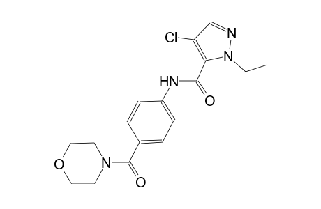 4-chloro-1-ethyl-N-[4-(4-morpholinylcarbonyl)phenyl]-1H-pyrazole-5-carboxamide