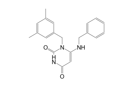 2,4(1H,3H)-pyrimidinedione, 1-[(3,5-dimethylphenyl)methyl]-6-[(phenylmethyl)amino]-