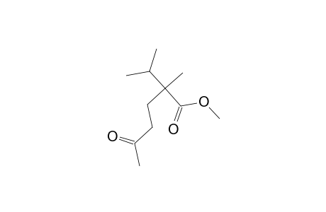 Hexanoic acid, 2-isopropyl-2-methyl-5-oxo-, methyl ester