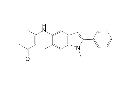 3-Penten-2-one, 4-[(1,6-dimethyl-2-phenyl-1H-indol-5-yl)amino]-