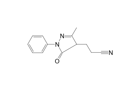 3-(3-Methyl-5-oxo-1-phenyl-4,5-dihydro-1H-pyrazol-4-yl)propanenitrile