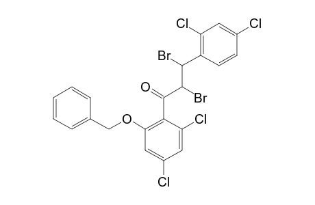 1-(2-BENZYLOXY-4,6-DICHLOROPHENYL)-3-(2,4-DICHLOROPHENYL)-2,3-DIBROMOPROPAN-1-ONE