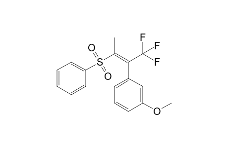 (E)-2-(3-Methoxyphenyl)-3-(phenylsulfonyl)-1,1,1-trifluorobut-2-ene