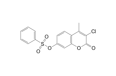 3-Chloro-4-methyl-2-oxo-2H-chromen-7-yl benzenesulfonate