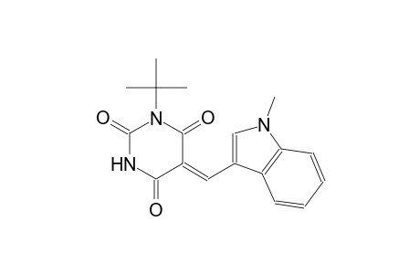 (5Z)-1-tert-butyl-5-[(1-methyl-1H-indol-3-yl)methylene]-2,4,6(1H,3H,5H)-pyrimidinetrione