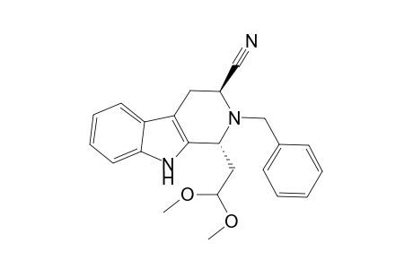(1R,3S)-2-Benzyl-1-(2',2'-dimethoxyethyl)-1,2,3,4-tetrahydrocarboline-3-carbonitrile