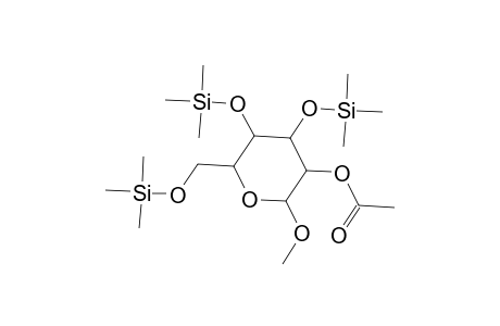 Methyl 2-O-acetyl-3,4,6-tris-O-(trimethylsilyl)hexopyranoside