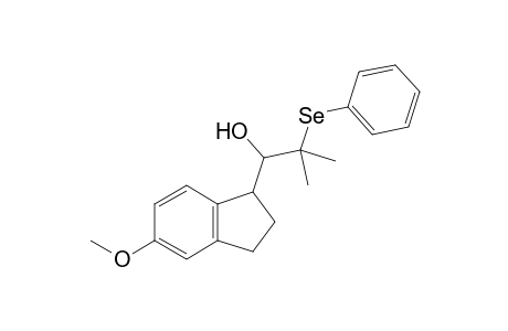 5-Methoxy-1-(1-hydroxy-2-methyl-2-phenylselenopropyl)indan