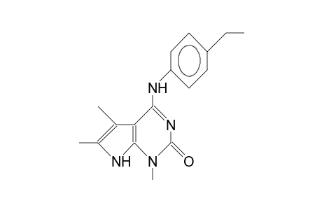 4-(4-Ethyl-anilino)-1,7-dihydro-1,5,6-trimethyl-2H-pyrrolo(2,3-D)pyrimidin-2-one