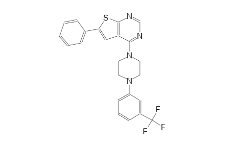 thieno[2,3-d]pyrimidine, 6-phenyl-4-[4-[3-(trifluoromethyl)phenyl]-1-piperazinyl]-