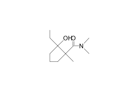 1-Ethyl-1-hydroxy-2-methyl-2-(N,N-dimethyl-carbamido)-cyclopentane