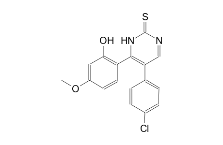 2(3H)-pyrimidinethione, 5-(4-chlorophenyl)-4-(2-hydroxy-4-methoxyphenyl)-