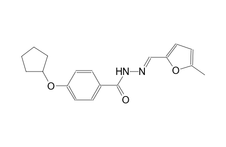 4-(cyclopentyloxy)-N'-[(E)-(5-methyl-2-furyl)methylidene]benzohydrazide