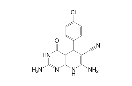 2,7-Diamino-5-(4-chlorophenyl)-4-oxo-3,4,5,8-tetrahydropyrido[2,3-d]pyrimidine-6-carbonitrile