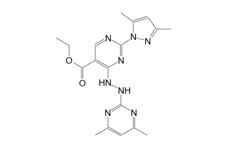 ethyl 2-(3,5-dimethyl-1H-pyrazol-1-yl)-4-[2-(4,6-dimethyl-2-pyrimidinyl)hydrazino]-5-pyrimidinecarboxylate