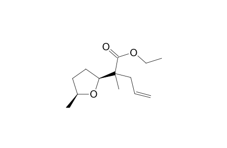 cis-Ethyl 2-Methyl-2-(5-methyltetrahydrofuran-2-yl)pent-4-enoate