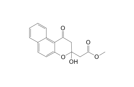 Methyl 2-(3'-hydroxy-1'-oxo-2',3'-dihydro-1H-benzo[f]chromen-3'-yl)-acetate