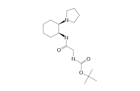 N-T-Butoxycarbonyl-aminoacetic acid amide, N-[2-[1-pyrrolidyl]cyclohexyl]-, cis-