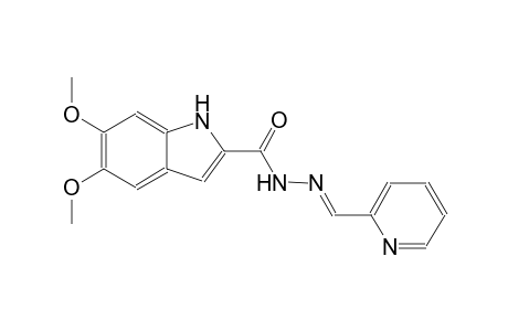 5,6-dimethoxy-N'-[(E)-2-pyridinylmethylidene]-1H-indole-2-carbohydrazide