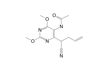 N-[4-(1-cyanobut-3-enyl)-2,6-dimethoxypyrimidin-5-yl]acetamide