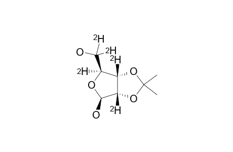 2,3-O-ISOPROPYLIDENE-BETA-D-RIBOFURANOSE-2,3,4,5,5'-[(2)-H-(5)];BETA-ANOMER
