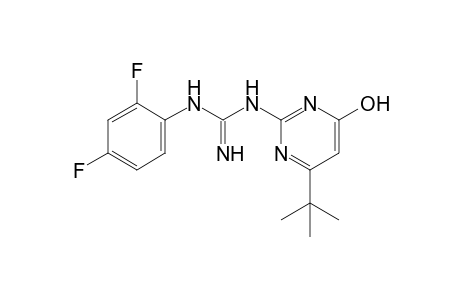 1-(4-tert-butyl-6-hydroxy-2-pyrimidinyl)-3-(2,4-difluorophenyl)guanidine