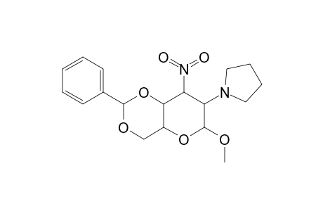 Methyl-4,6-O-benzylidene-2,3-dideoxy-3-nitro-2-pyrrolidyl.alpha.-glucopyranoside