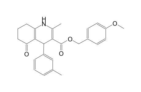 (4-methoxyphenyl)methyl 2-methyl-4-(3-methylphenyl)-5-oxidanylidene-4,6,7,8-tetrahydro-1H-quinoline-3-carboxylate