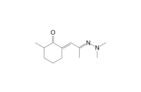 Cyclohexanone, 2-[2-(dimethylhydrazono)propylidene]-6-methyl-